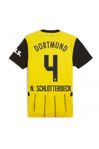 Borussia Dortmund Nico Schlotterbeck #4 Jalkapallovaatteet Kotipaita 2024-25 Lyhythihainen